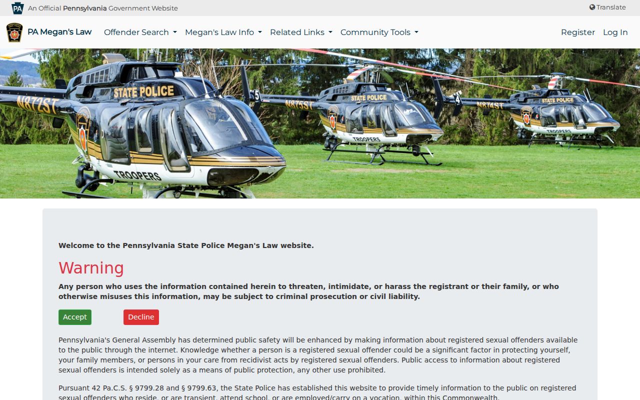 Northampton Township residents directory Pennsylvania Megan’s Law source