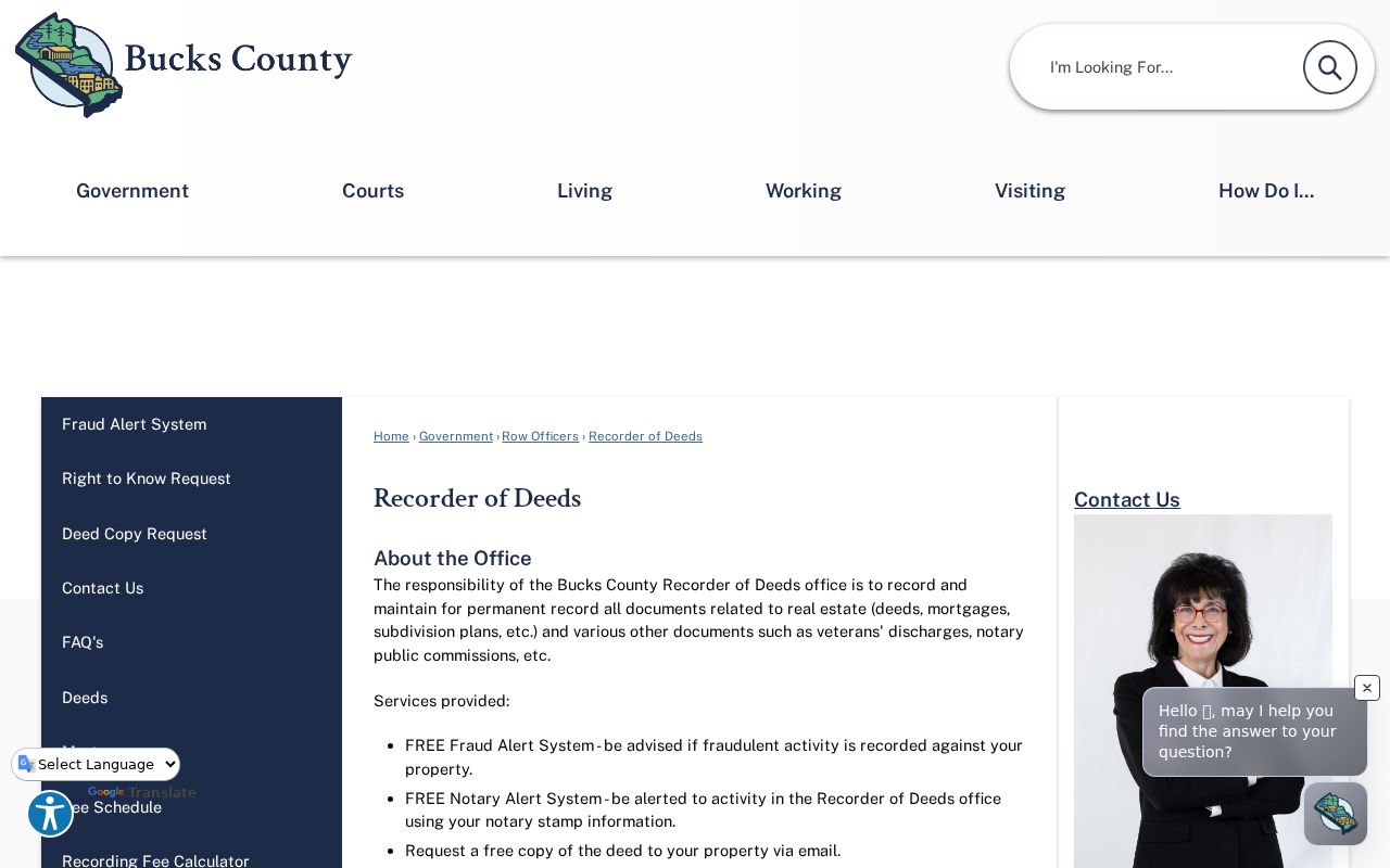 Northampton Township previous residents deed research at Bucks County Recorder of Deeds