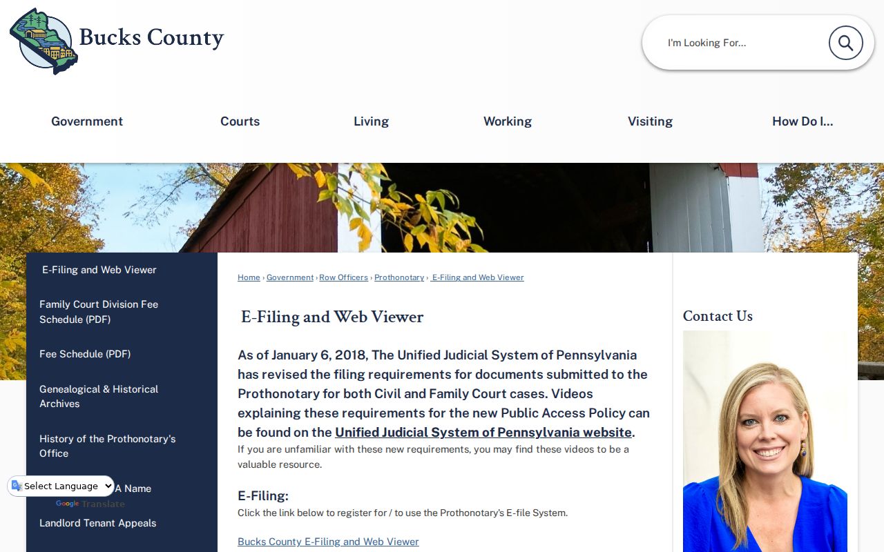 Northampton Township resident lookup through the Bucks County civil Web Viewer